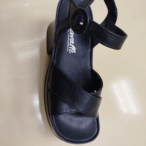 Black Leather Sandals